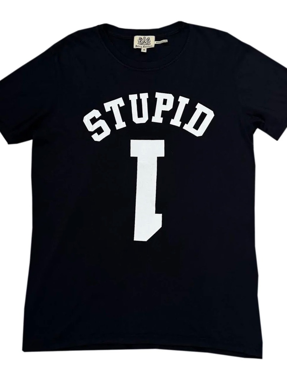 Vintage Juicy Couture Stupid T Shirt (Size M)
